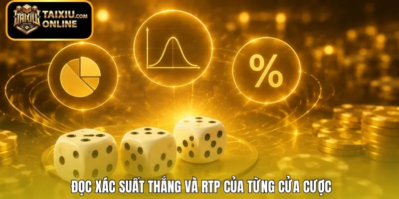 Đọc xác suất thắng và RTP của từng cửa cược