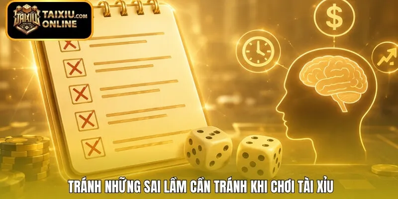 Tránh những sai lầm cần tránh khi chơi Tài Xỉu